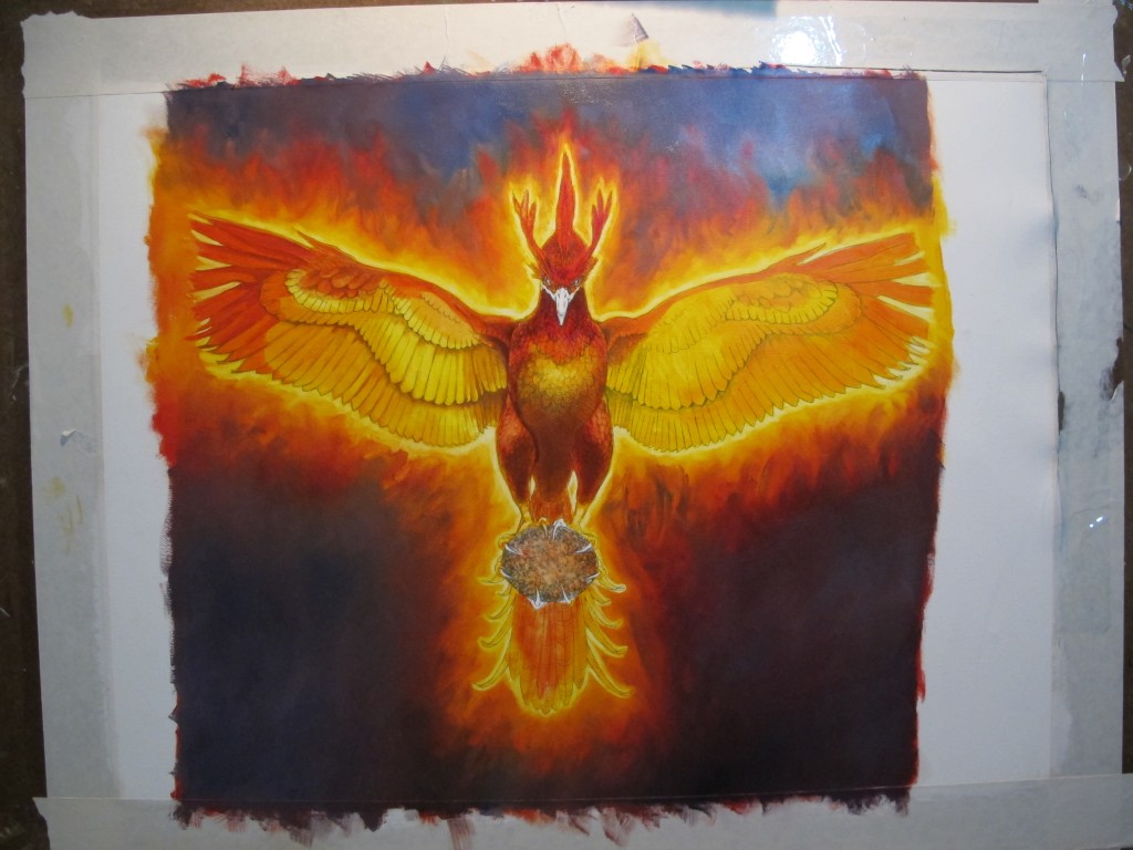 Gift of the Phoenix cover in progress